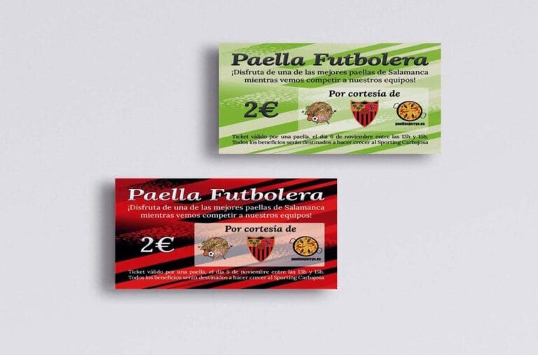 Dia-paella-tickets Tickets para un evento de un club deportivo