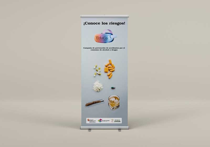 Banner para la prevención del consumo de drogas