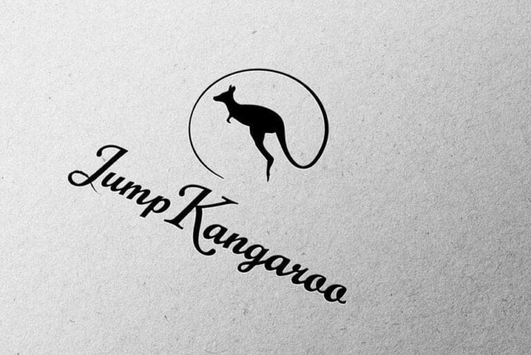 Logo realizado para la marca Jump Kangaroo