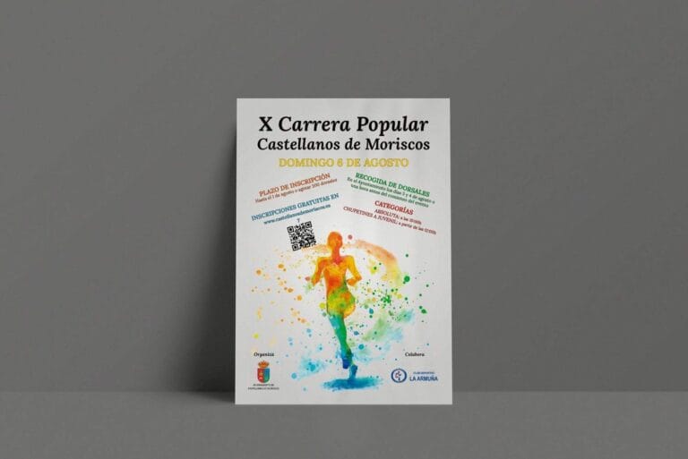 Cartel de la X Carrera Popular de Castellanos de Moriscos