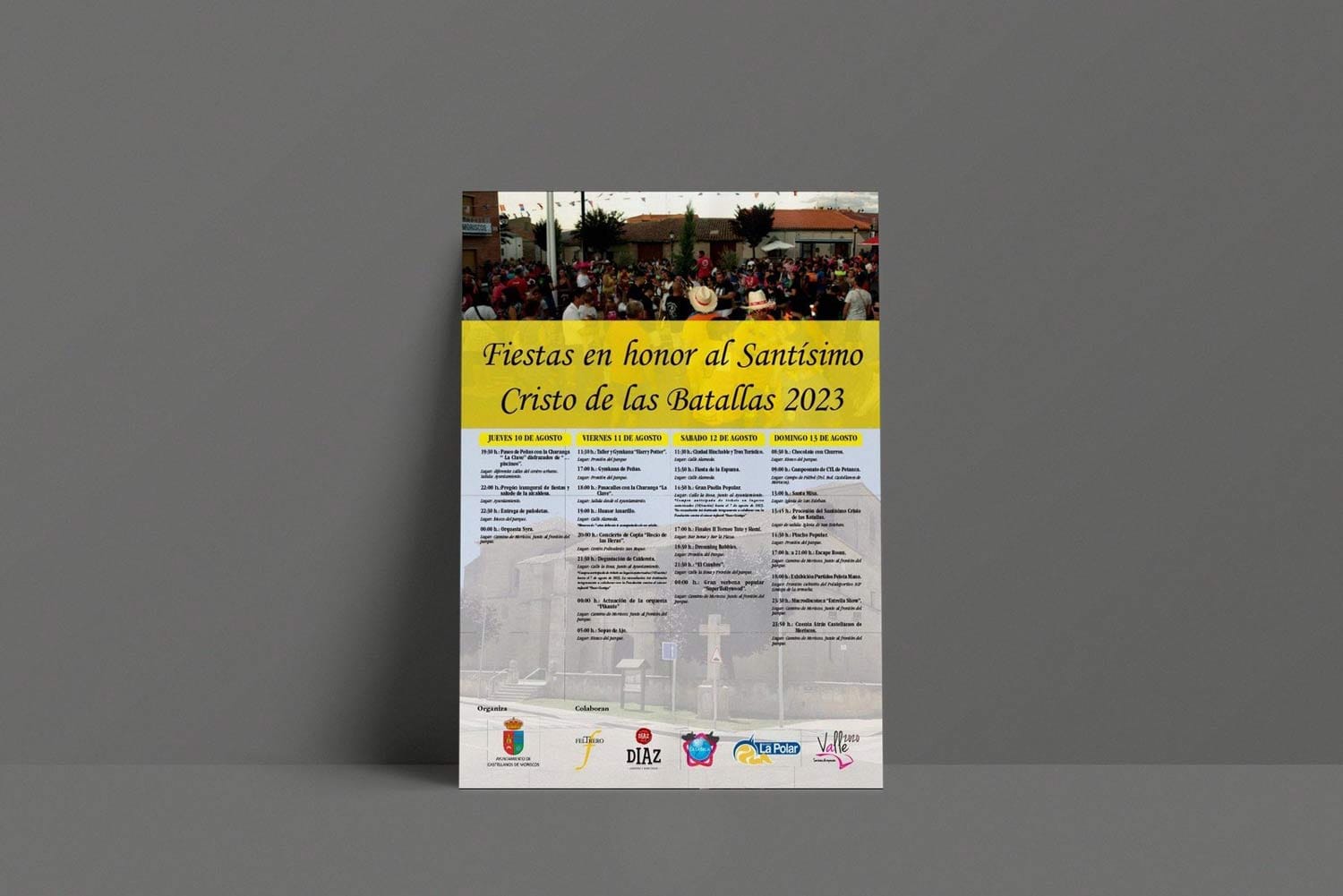 Cartel de las fiestas de Castellanos de Moriscos