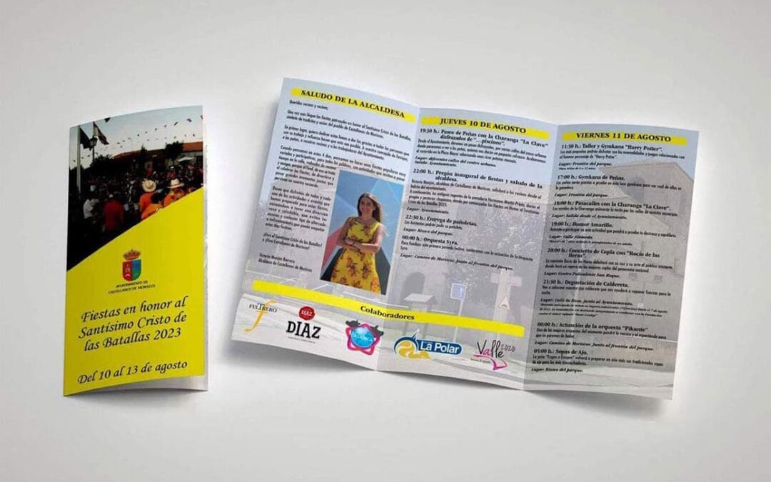 Cartelería para las fiestas de Castellanos de Moriscos 2023
