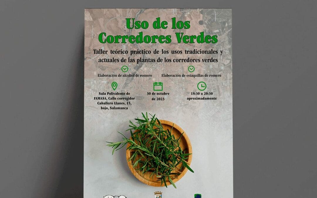 Cartel para Corredores Verdes del Ayuntamiento de Salamanca