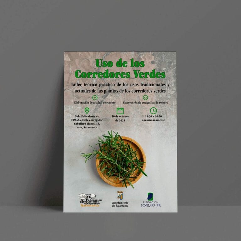 Corredores-verdes-MU Cartel de un taller del uso de los corredores verdes