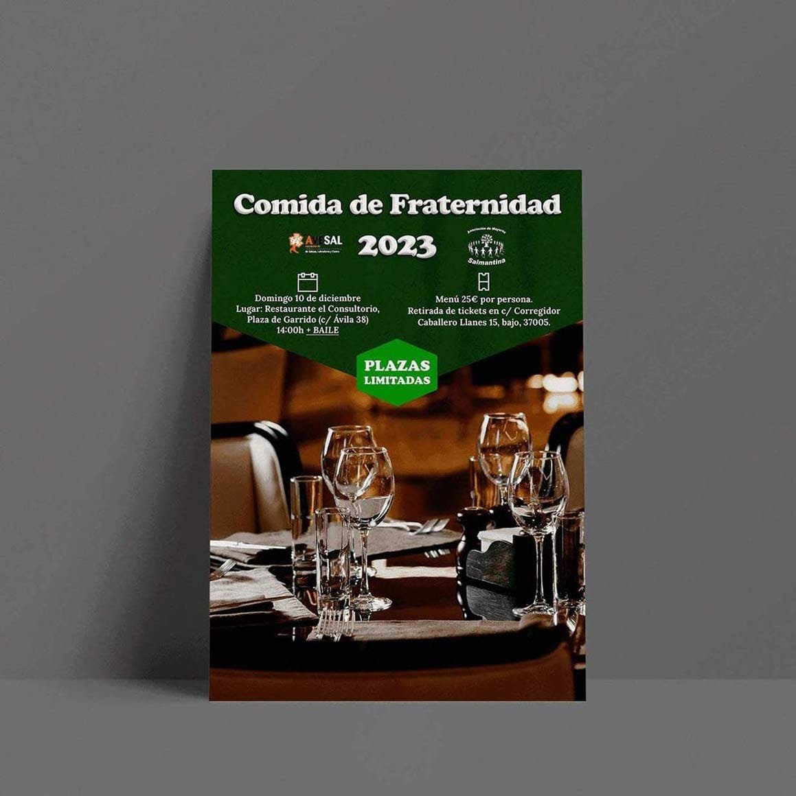 Comida de fraternidad de la asociación Avesal