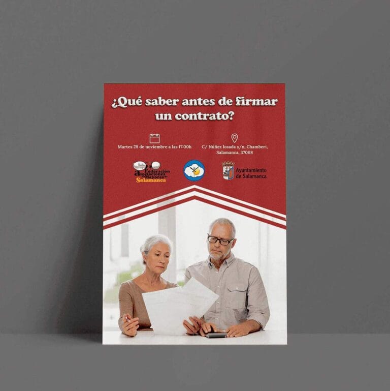 Cartel del taller ¿Qué saber antes de firmar un contrato?