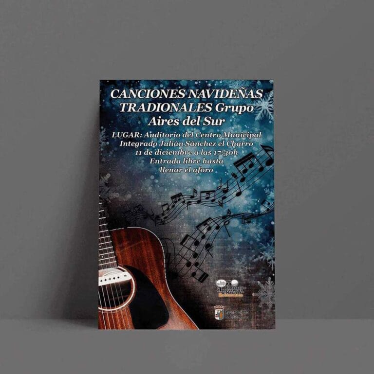 Cartel de un concierto navideño organizado por FAMASA