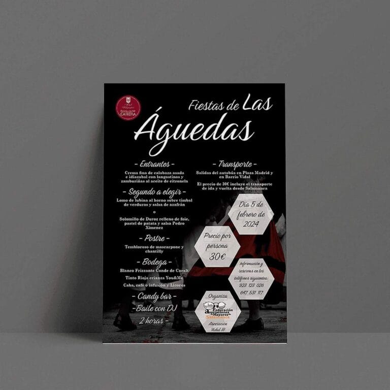 Fiestas-de-las-águedas Cartel de las fiestas de las Águedas de la federación FAMASA
