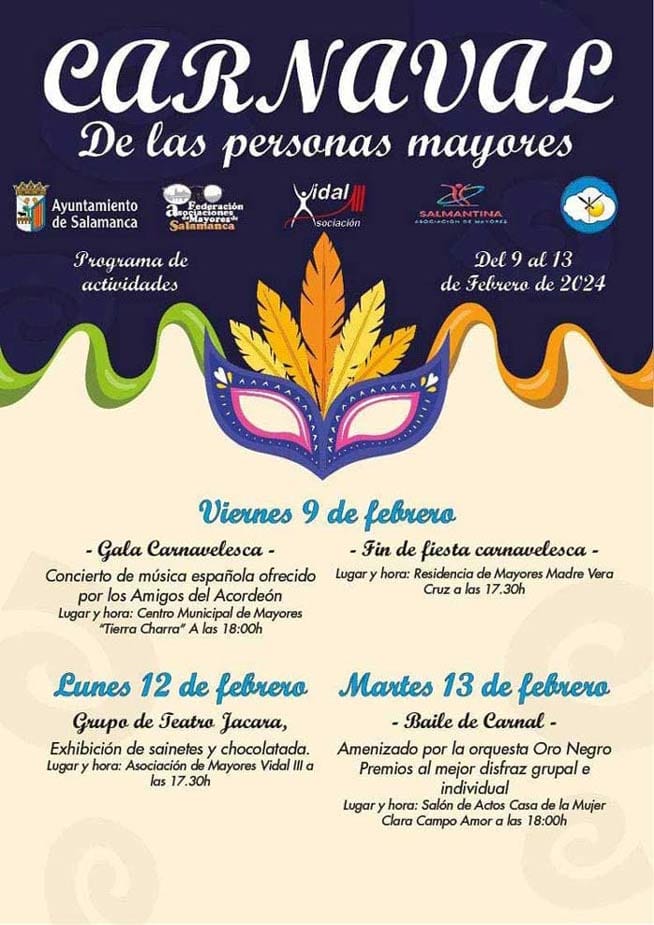 Cartel de Carnavales de la asociación Salmantina