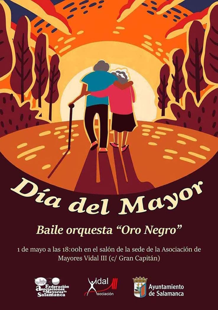 Cartel del día del mayor de la asociación Vidal III