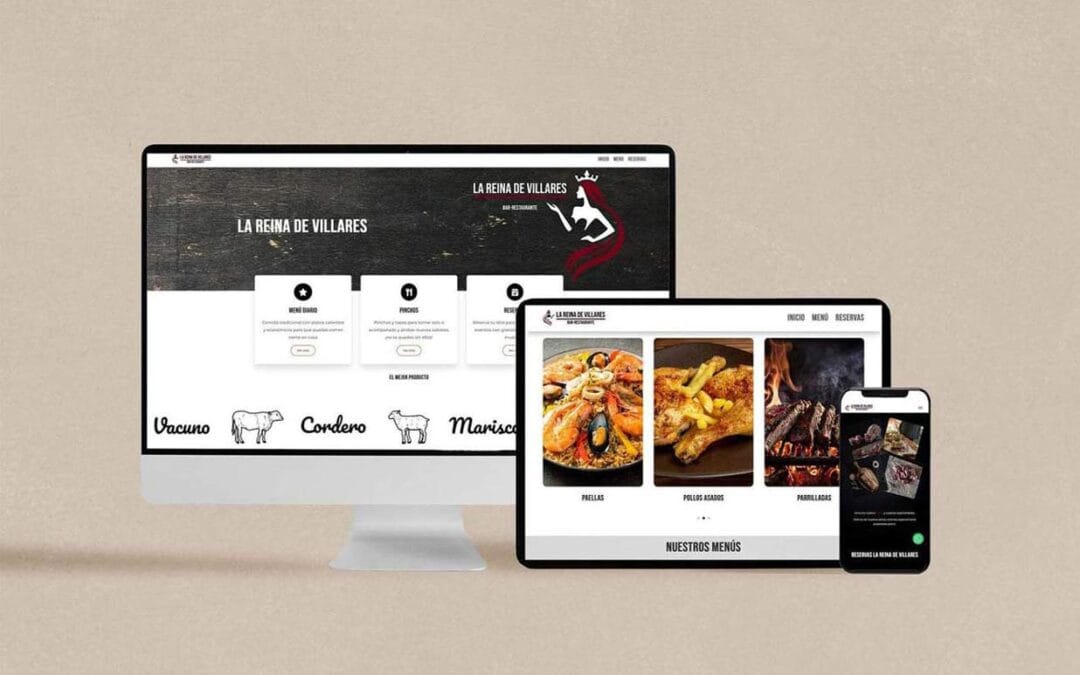 Página web para el restaurante La Reina de Villares