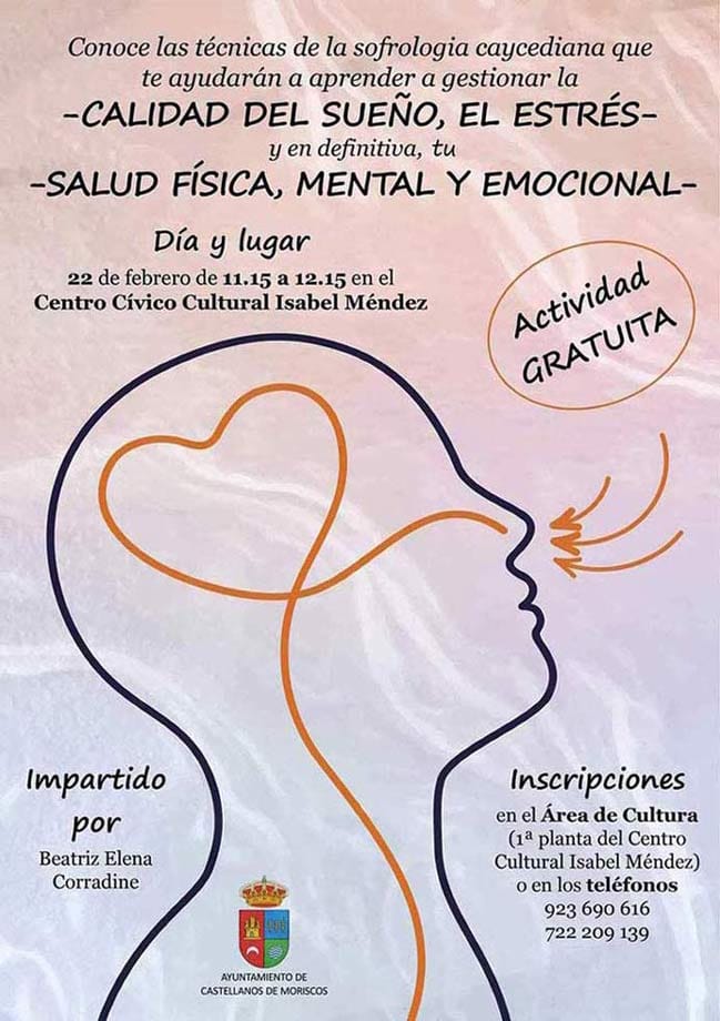 Cartel de un taller de sofrología caycediana