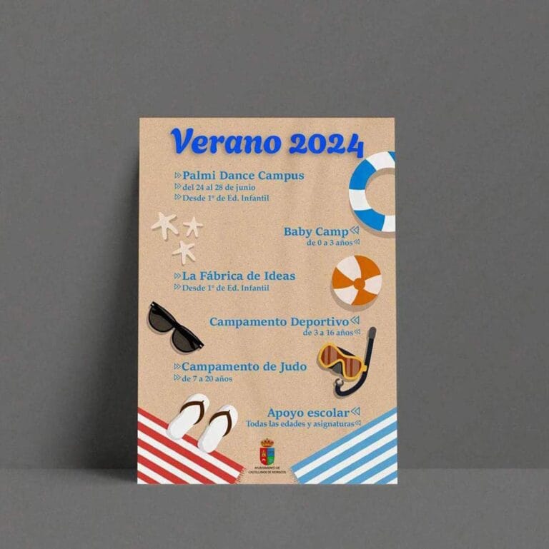 cartel-de-verano Cartel de las actividades de verano de Castellanos de Moriscos