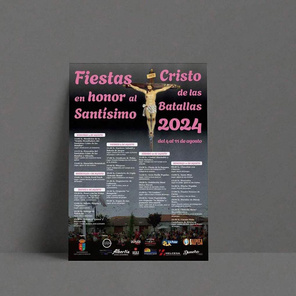 Cartel de las fiestas de Castellanos de Moriscos